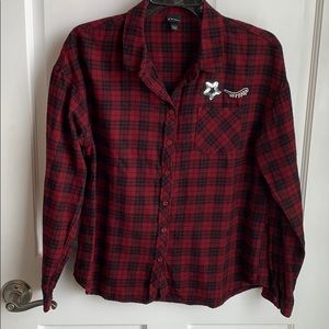 Flannel shirt with graphics